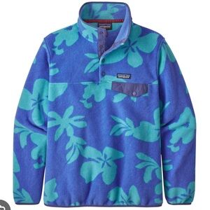 Patagonia Women's Lightweight Synchilla Snap-T Pullover Kalani Big Float medium